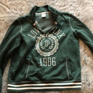 Victoria’s Secret pink boyfriend half zip